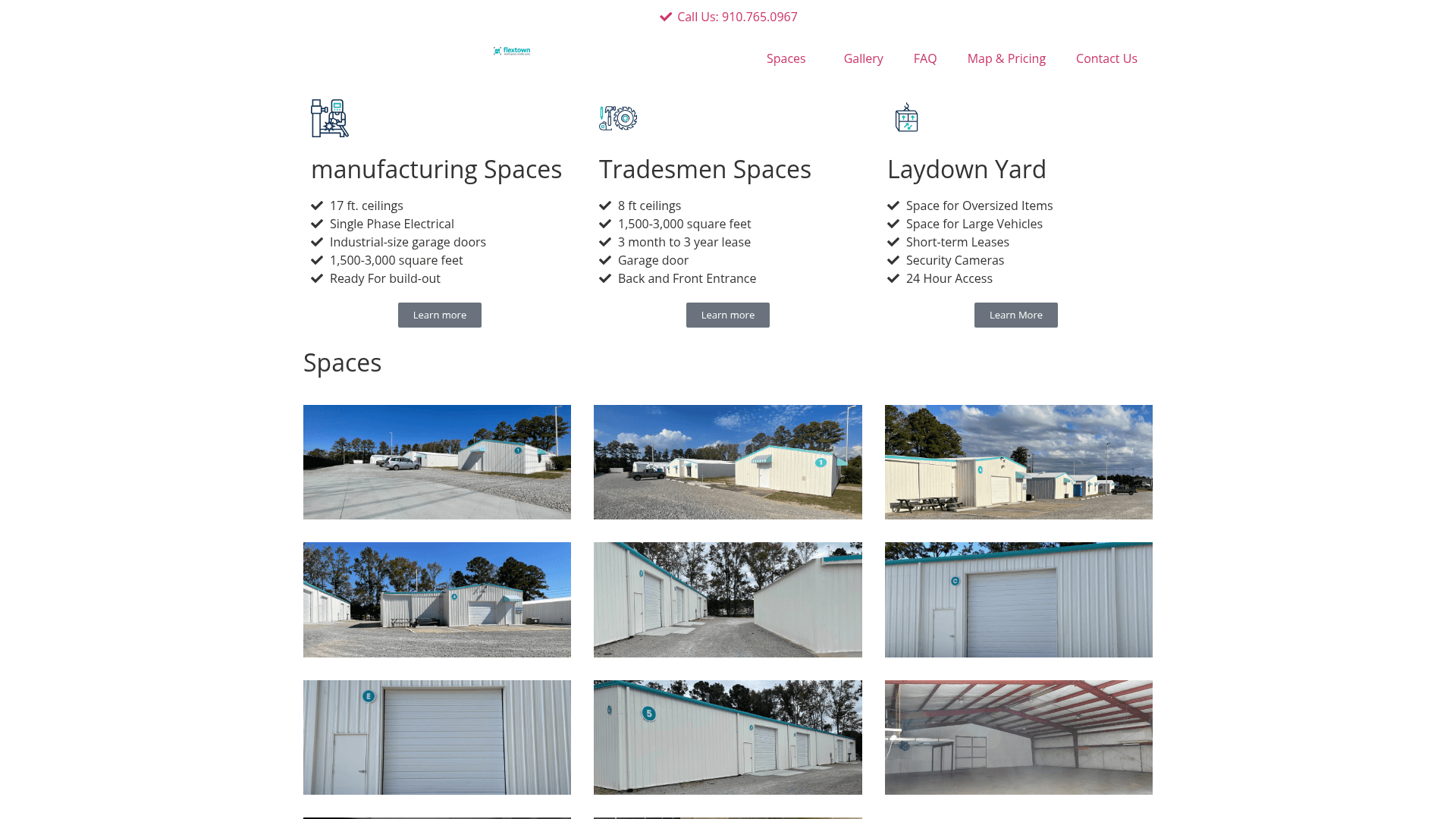 Flex Town — hero image gone, content collapsed
